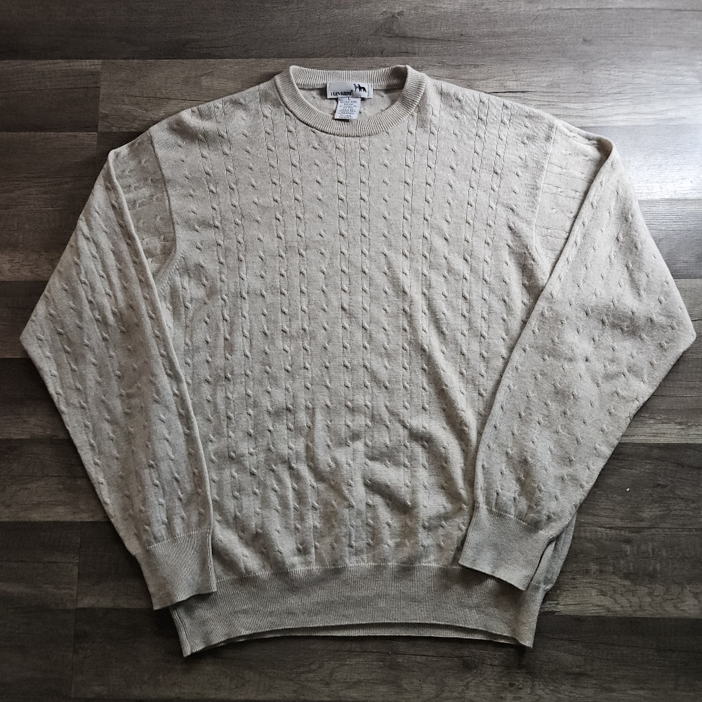 I Livrieri Men's Beige 50% Cashmere & 50%Silk Sweater